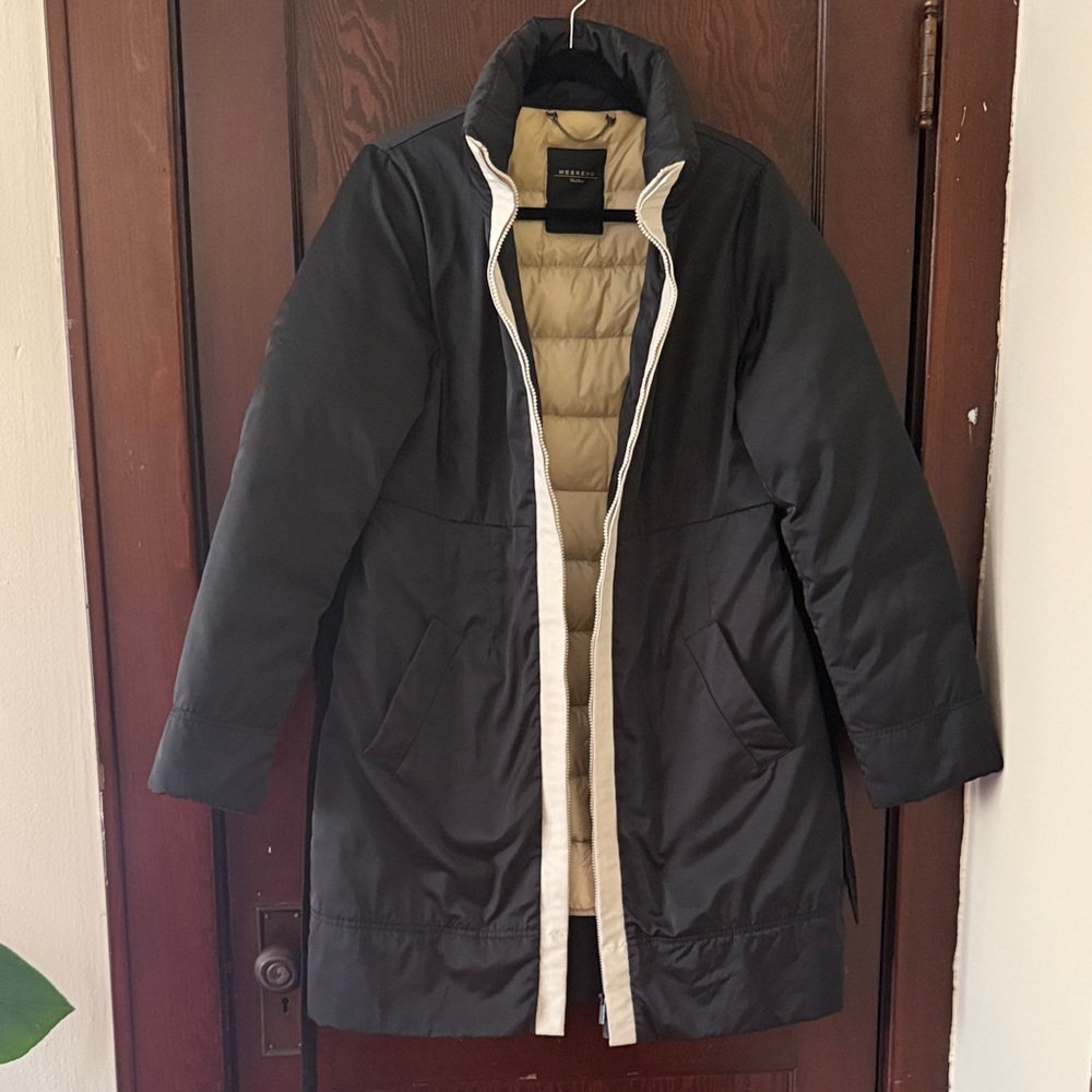 MaxMara Black and Cream Urban Jacket